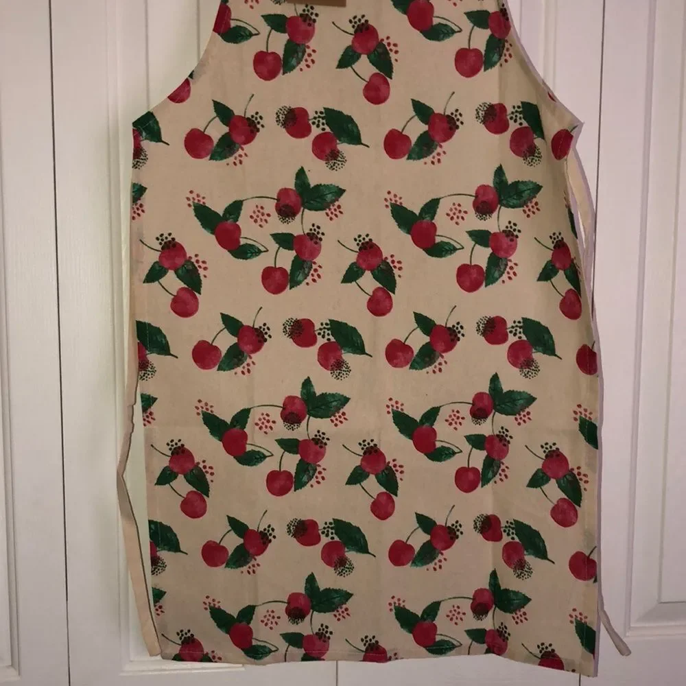 Mabelle Home Collection Cherry Print Cotton Apron